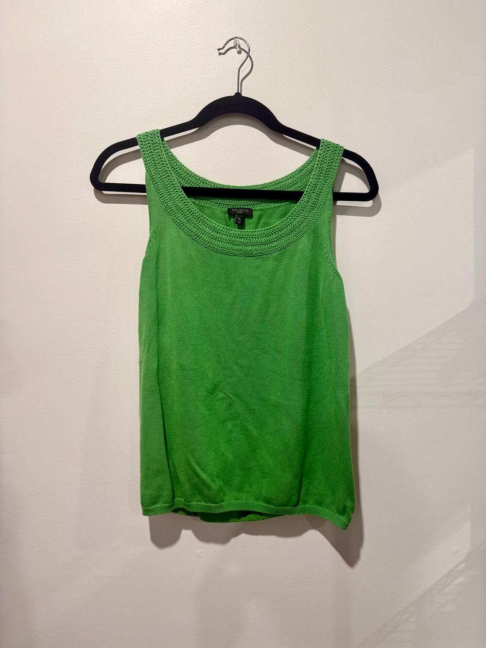 TALBOTS Green Sweater Tank